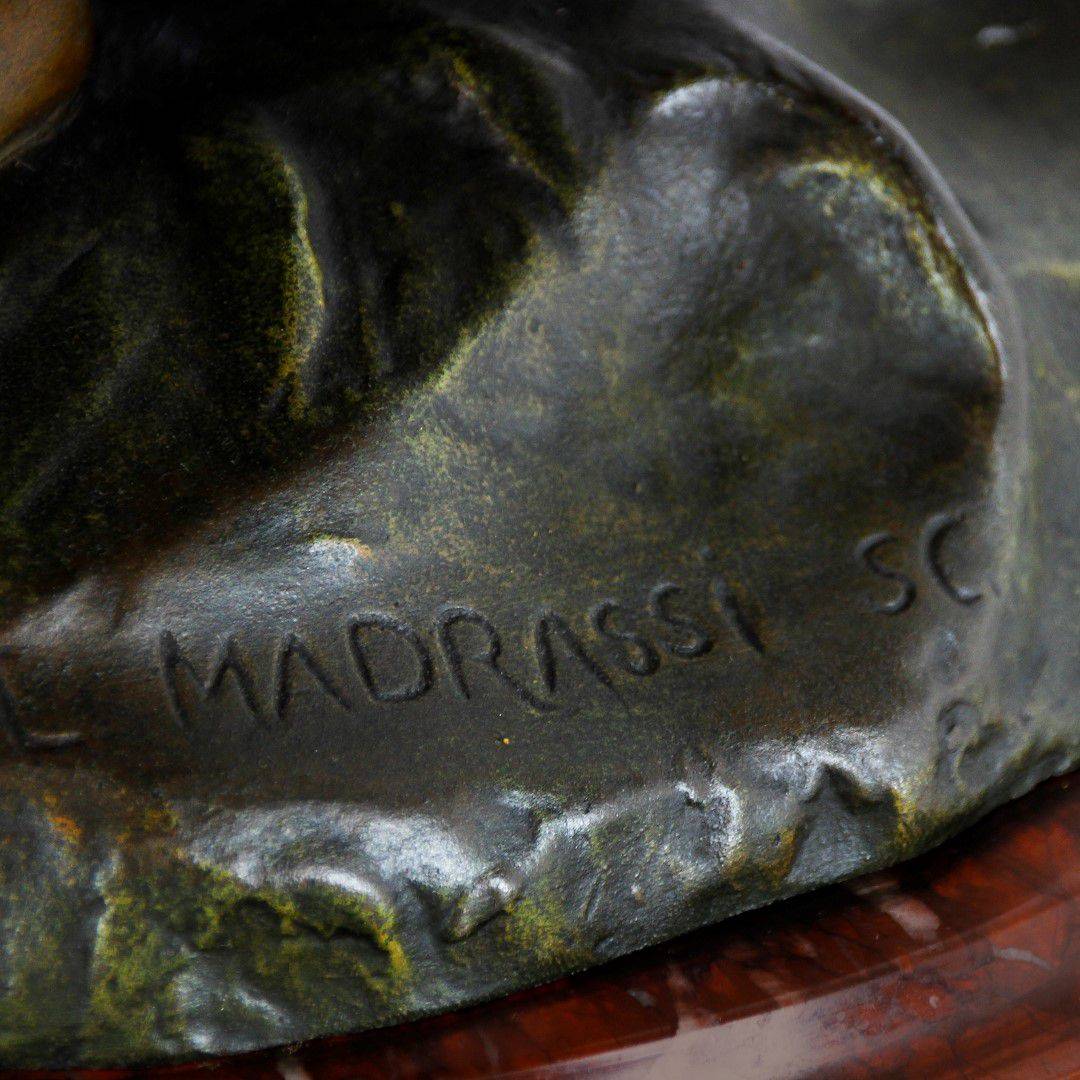 Antiqium Ürün  LUCA MADRASSI BRONZ HEYKEL