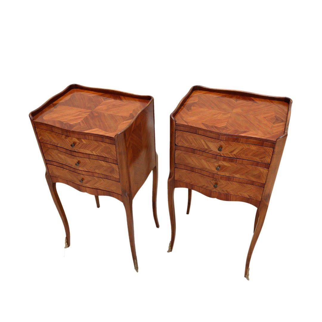 Antiqium Ürün  PARKÜTERİLİ İKİZ KOMODİN