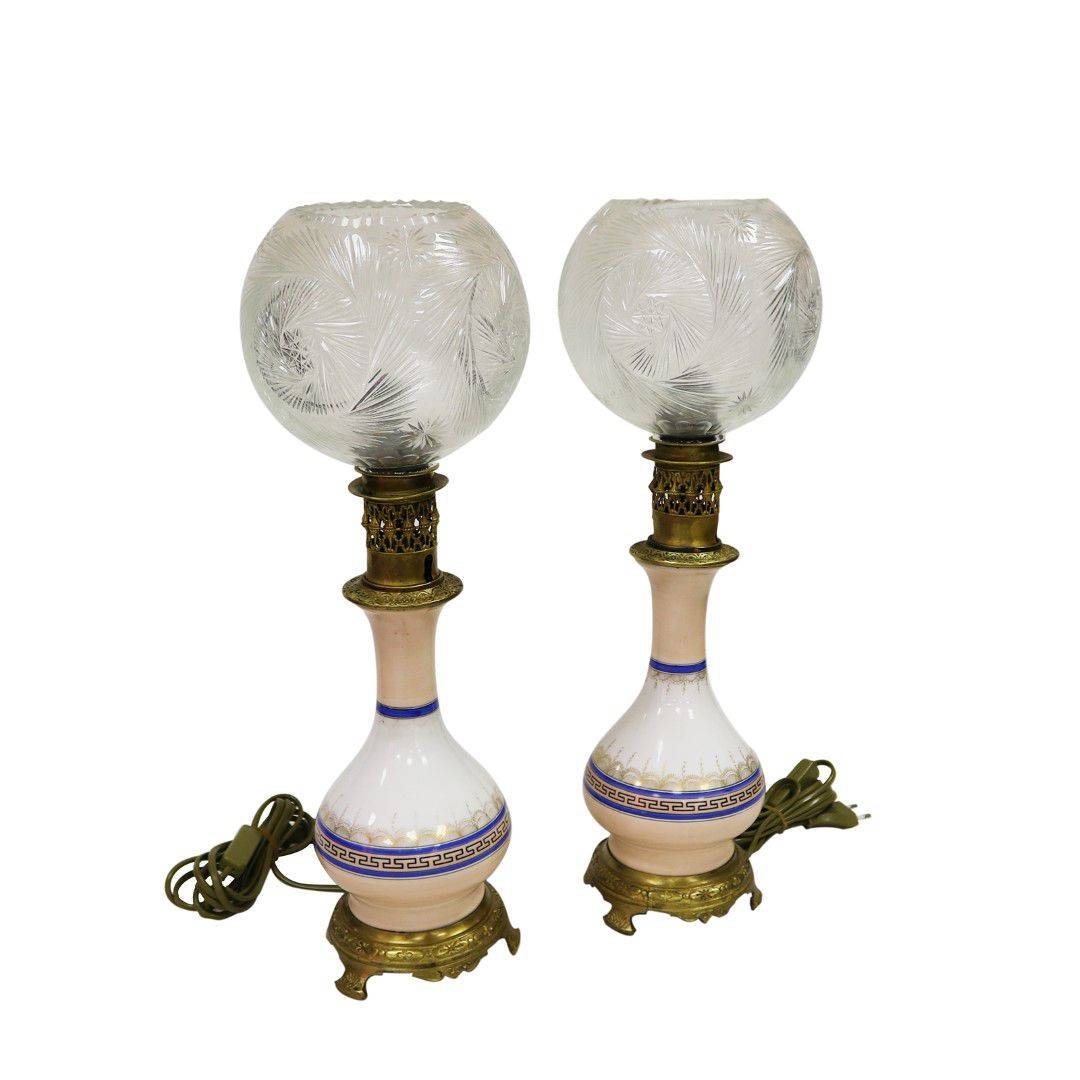 Antiqium Ürün  SERAMİK İKİZ GAZ LAMBASI