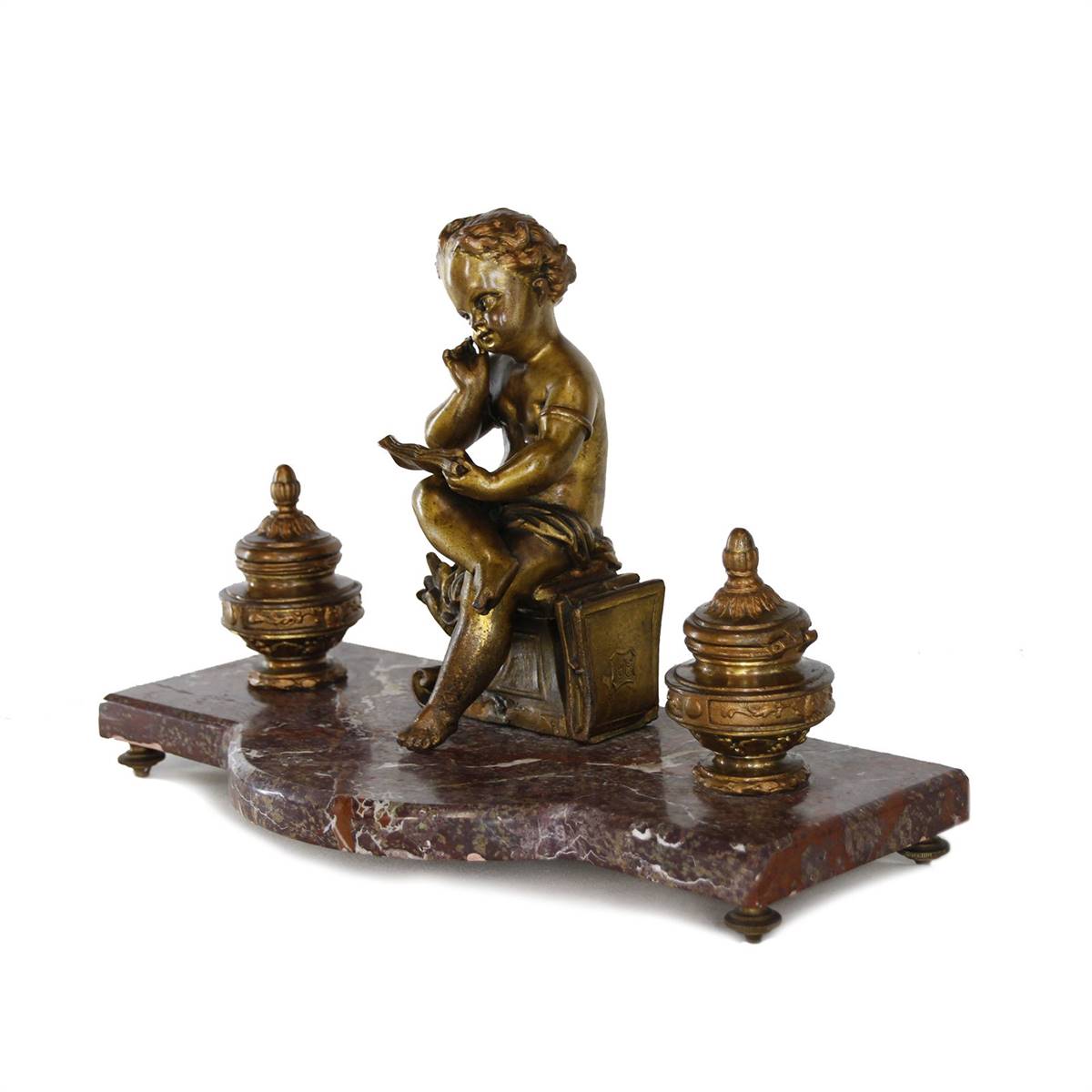 Antiqium Ürün  HOKKA DİVİTLİ BRONZ HEYKEL