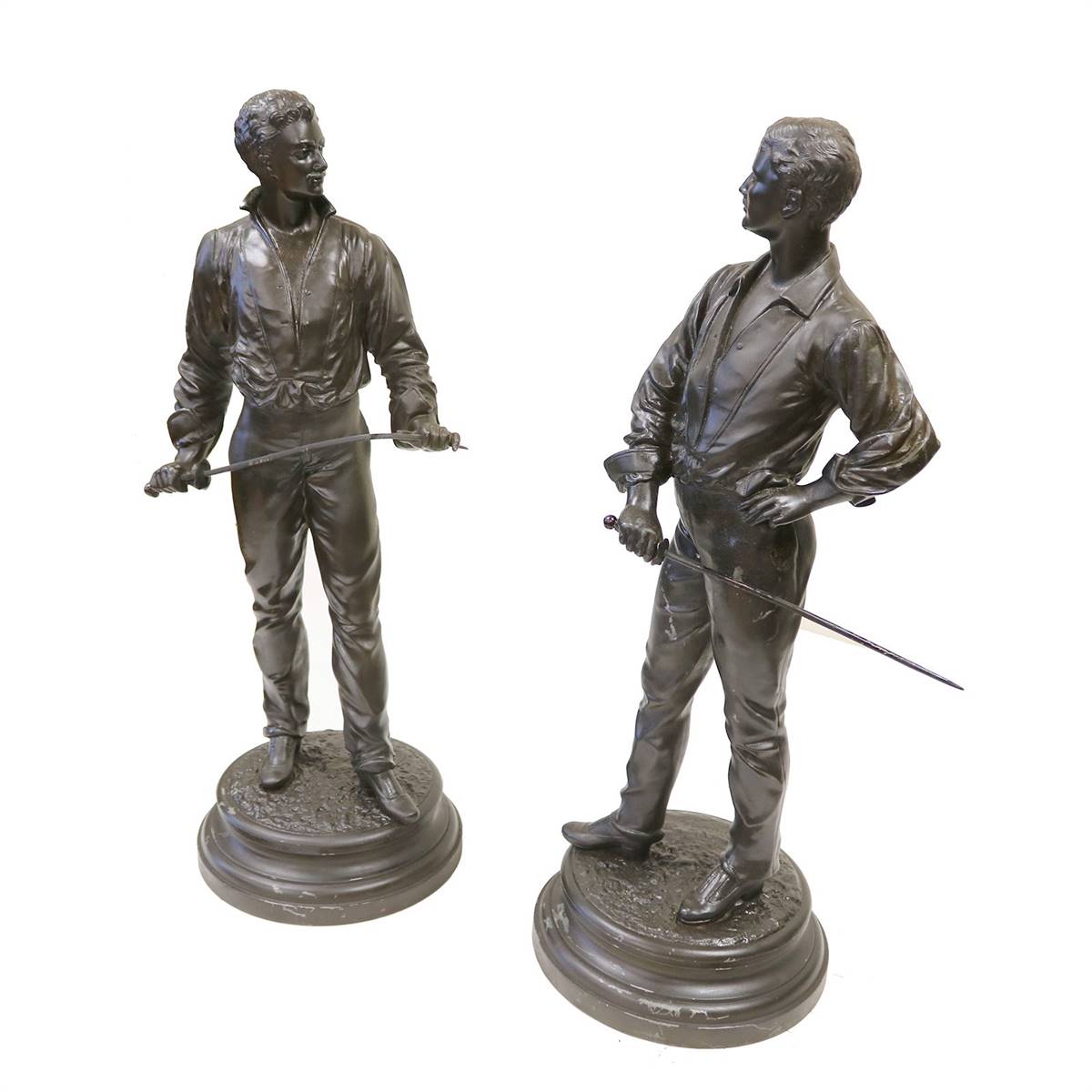 Antiqium Ürün  İMZALI, BRONZ HEYKEL TAKIMI