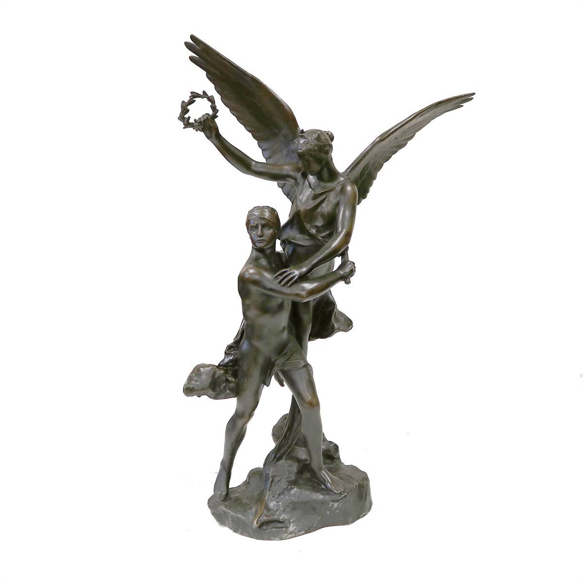 Antiqium Ürün  ERKEK MELEK FİGÜRLÜ BRONZ HEYKEL