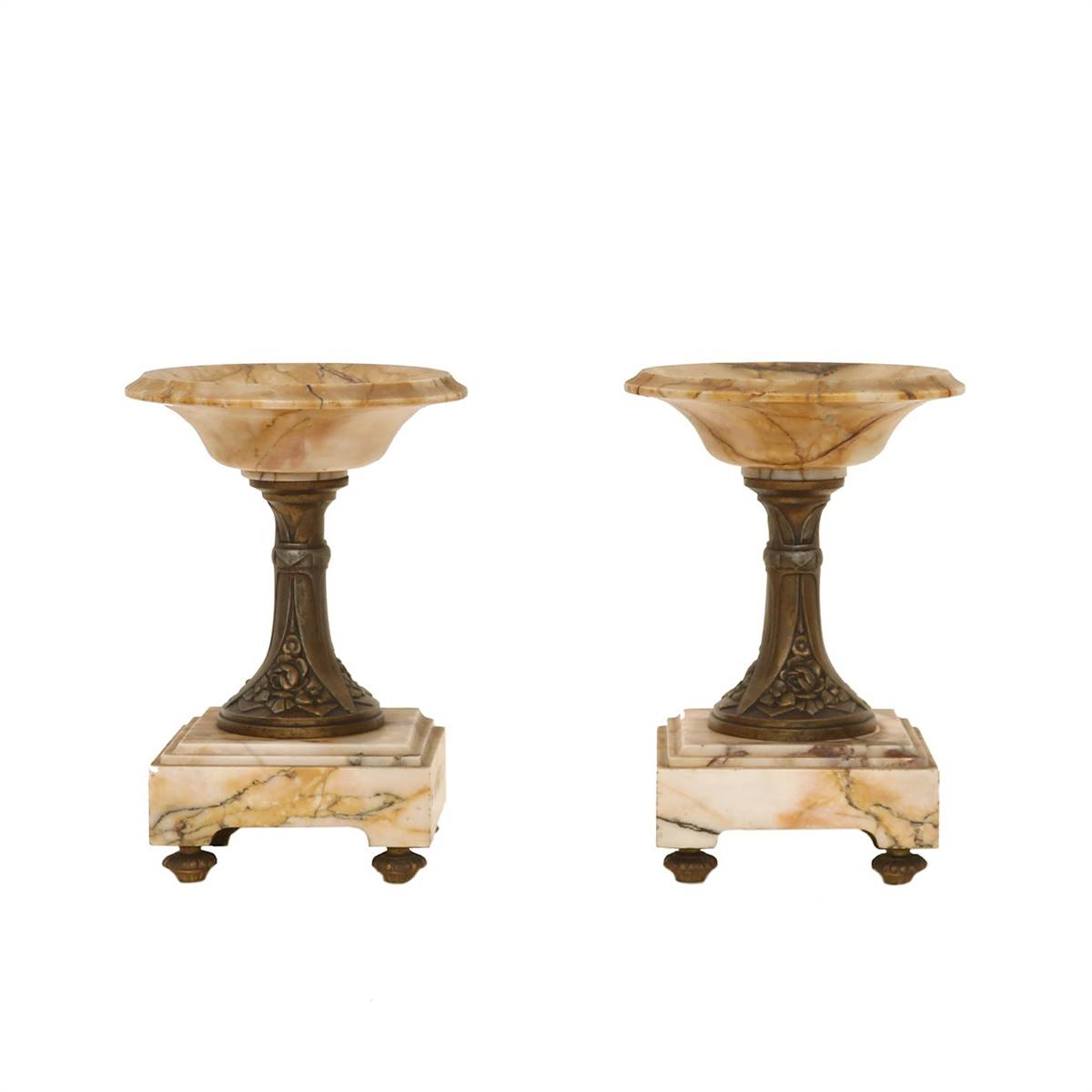 Antiqium Ürün  BRONZ ÇOCUK FİGÜRLÜ MERMER SAAT TAKIMI