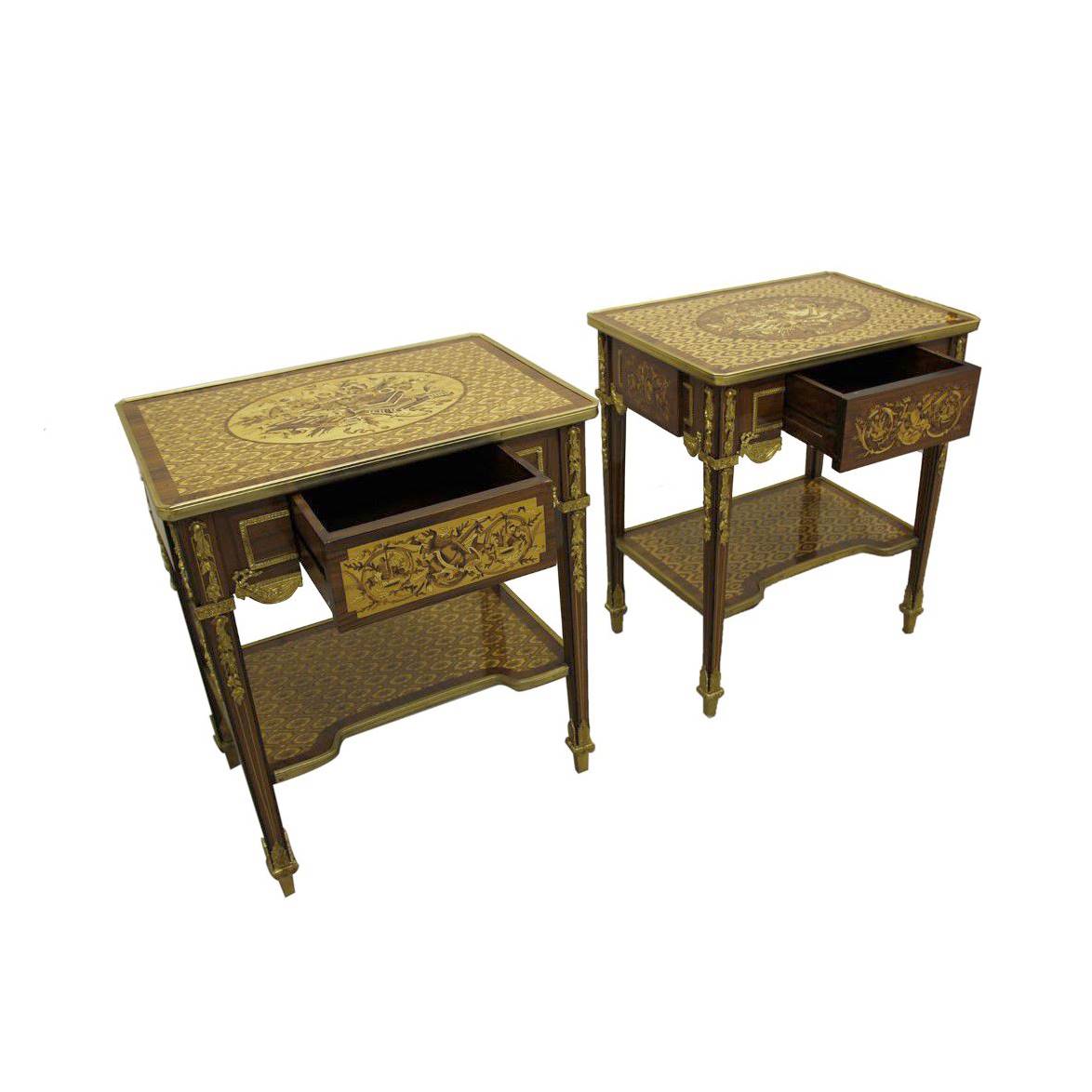 Antiqium Ürün  LOUIS XV. ÇİFT SEHPA