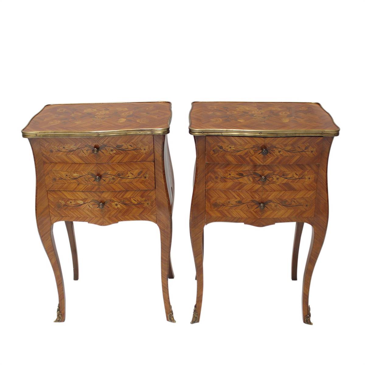 Antiqium Ürün  MARKÜTERİLİ İKİZ KOMODİN