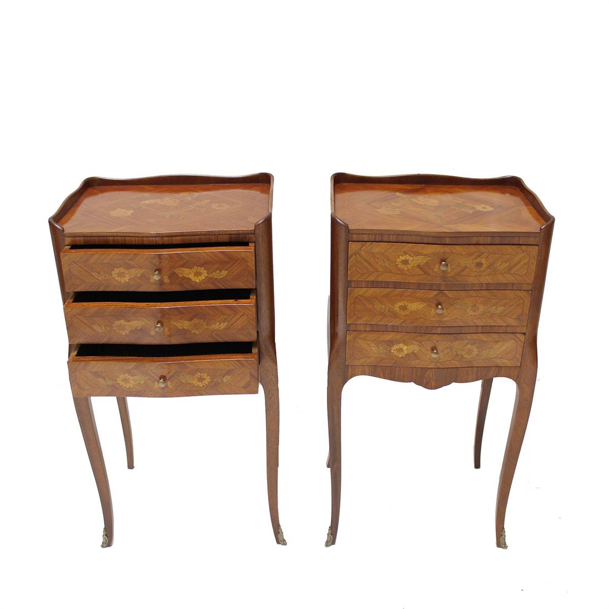 Antiqium Ürün  19. YÜZYIL MARKÜTERİLİ İKİZ KOMODİN