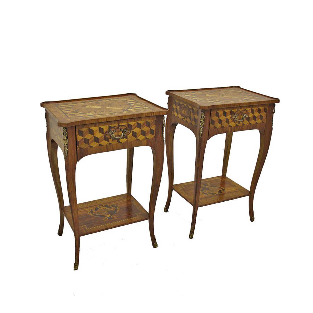 Antiqium Ürün  PARKÜTERİLİ İKİZ KOMODİN