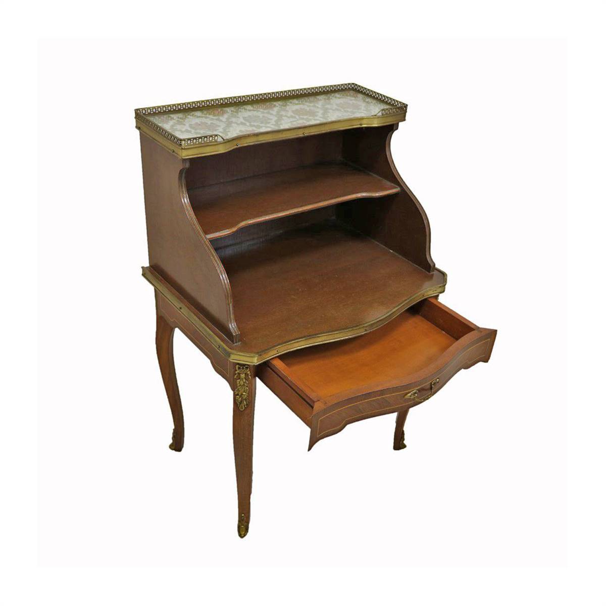 Antiqium Ürün  RAFLI VE ÇEKMECELİ TEK KOMODİN