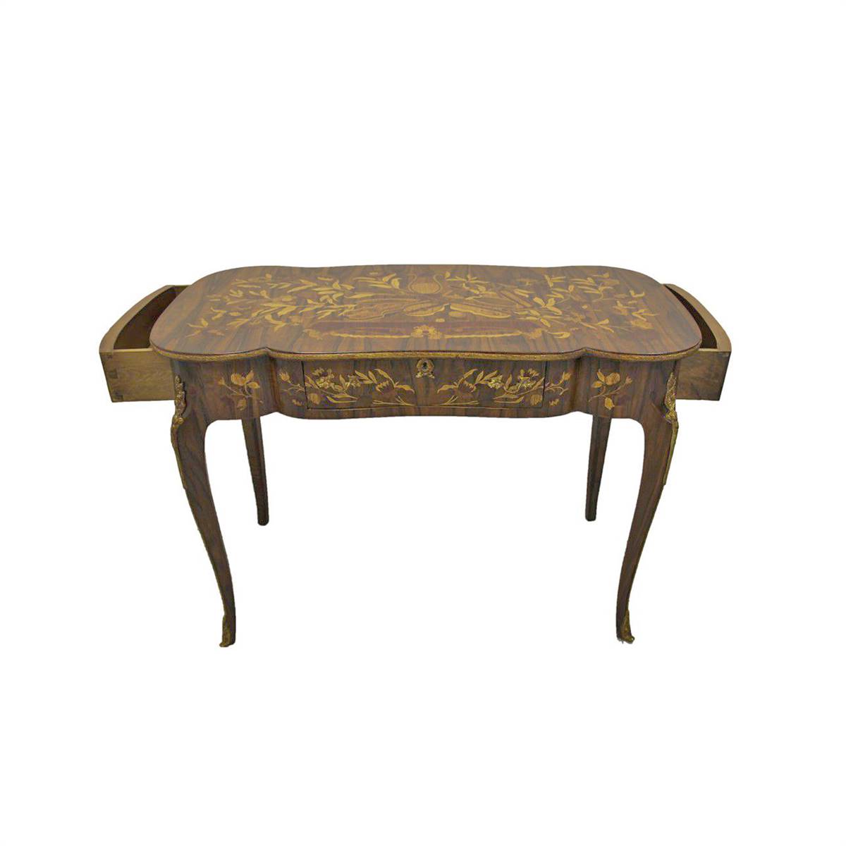 Antiqium Ürün  MARKÜTERİLİ KİNGWOOD ÇALIŞMA MASASI