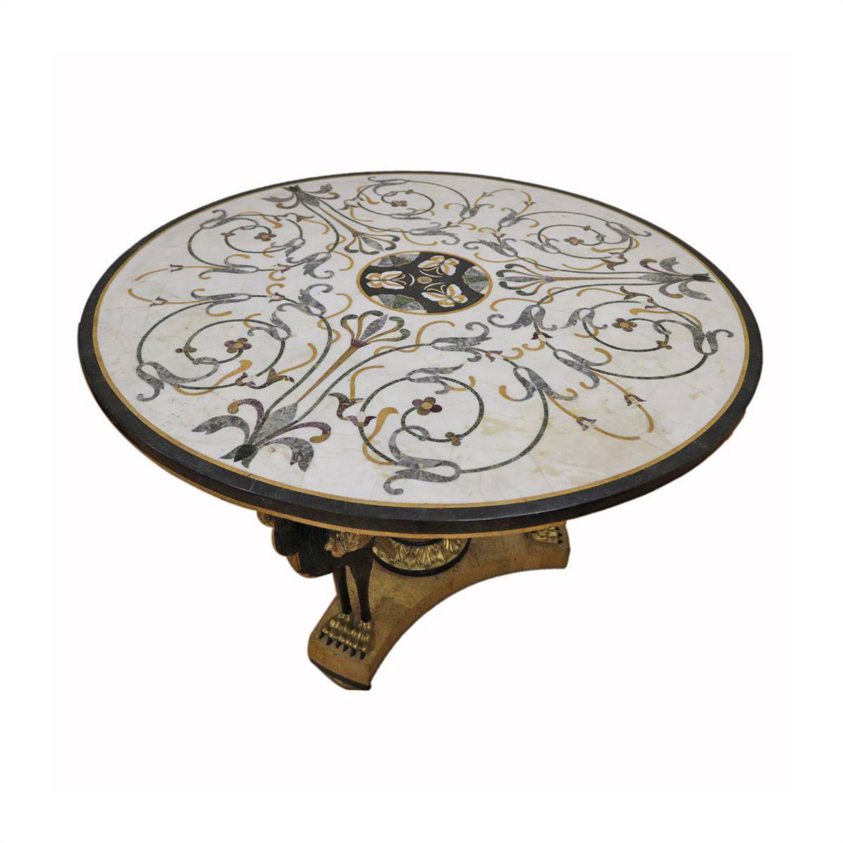 Antiqium Ürün  19.YÜZYIL KUŞ AYAKLI MERMER ORTA MASA