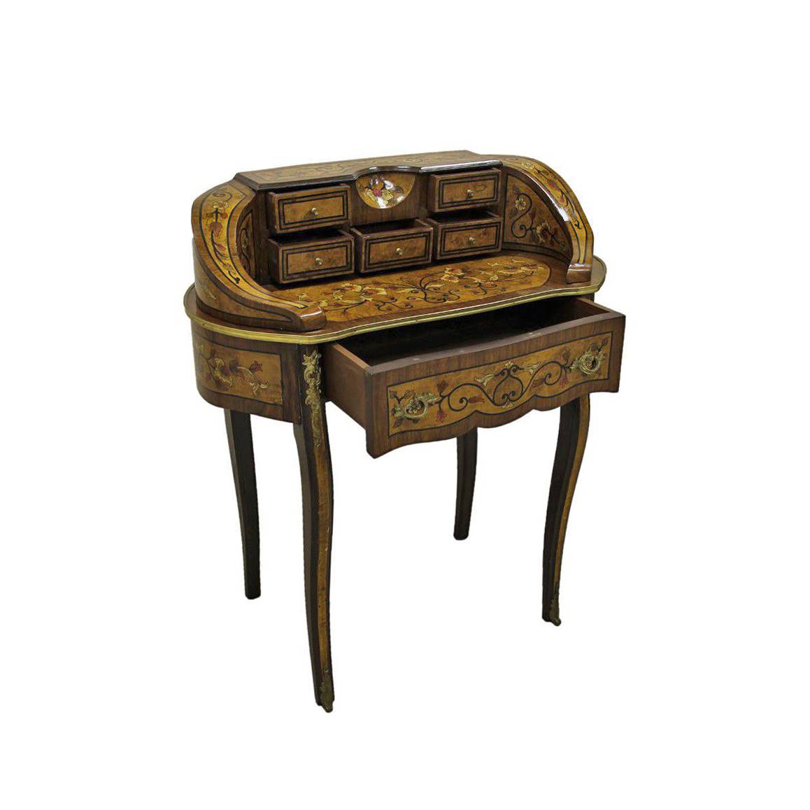 Antiqium Ürün  19. YÜZYIL LOUIS XV. STİL MARKÜTERİLİ SEKRETERYA