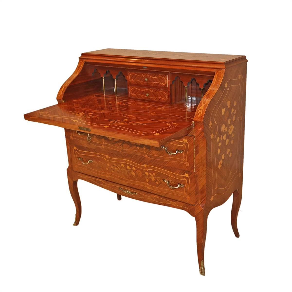 Antiqium Ürün  MARKÜTERİLİ SEKRETERYALI DOLAP