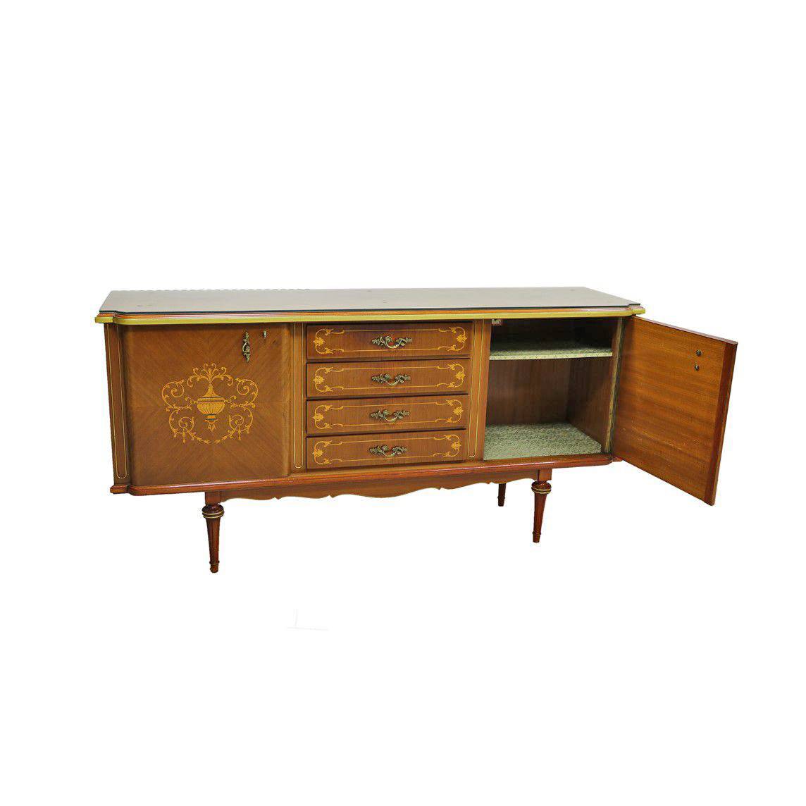 Antiqium Ürün  FRANSIZ 20. YÜZYIL MARKÜTERİLİ TAKIM KONSOL