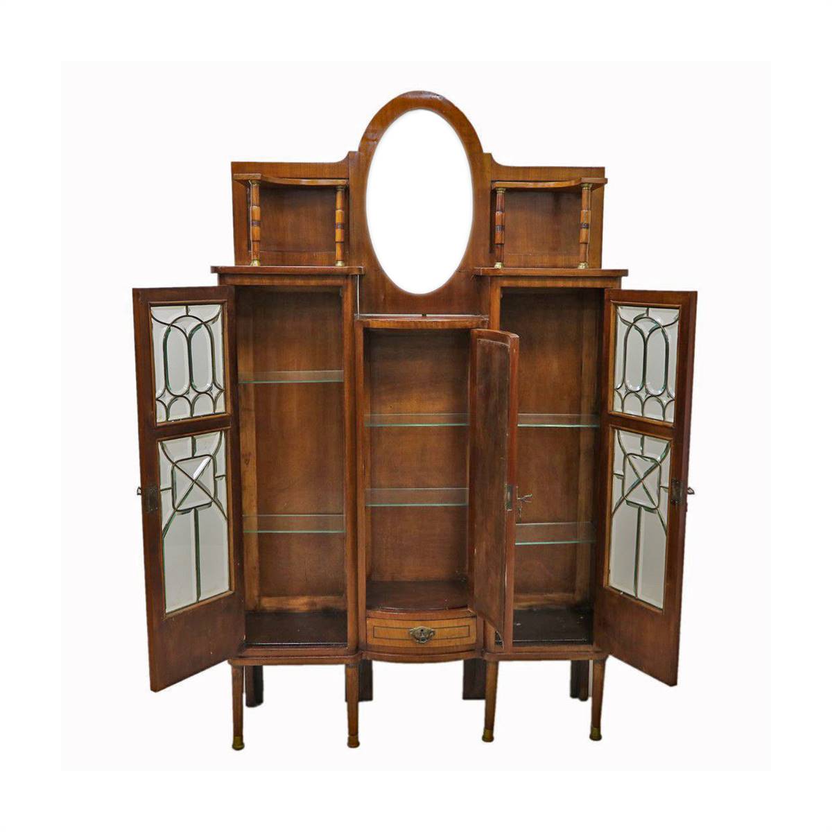 Antiqium Ürün  İNGİLİZ MAUN VİTRİN