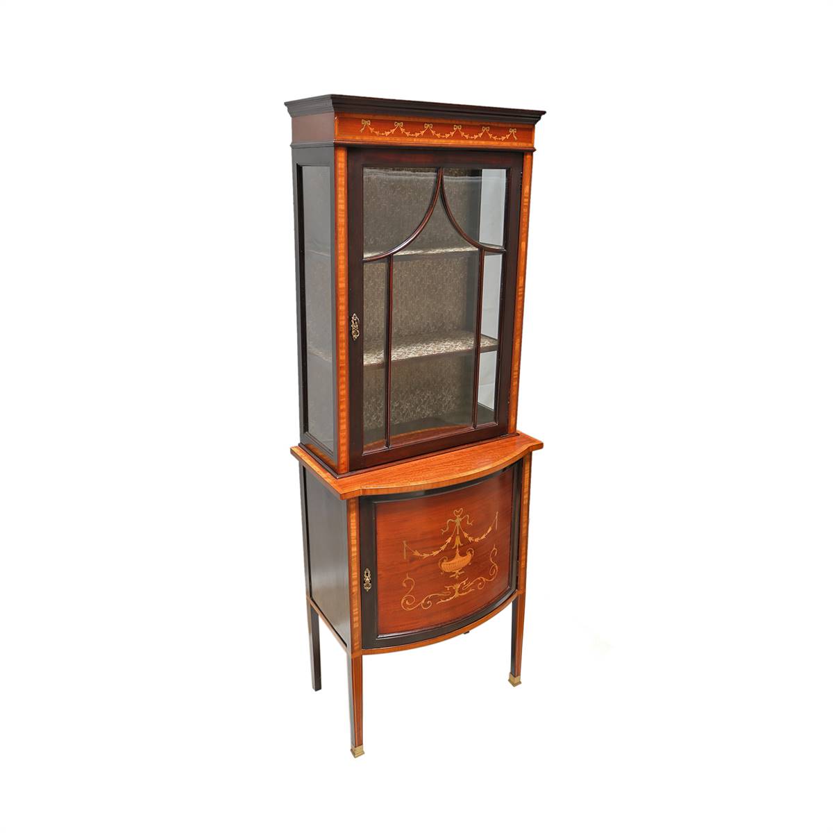 Antiqium Ürün  MARKÜTERİLİ CAM VİTRİN