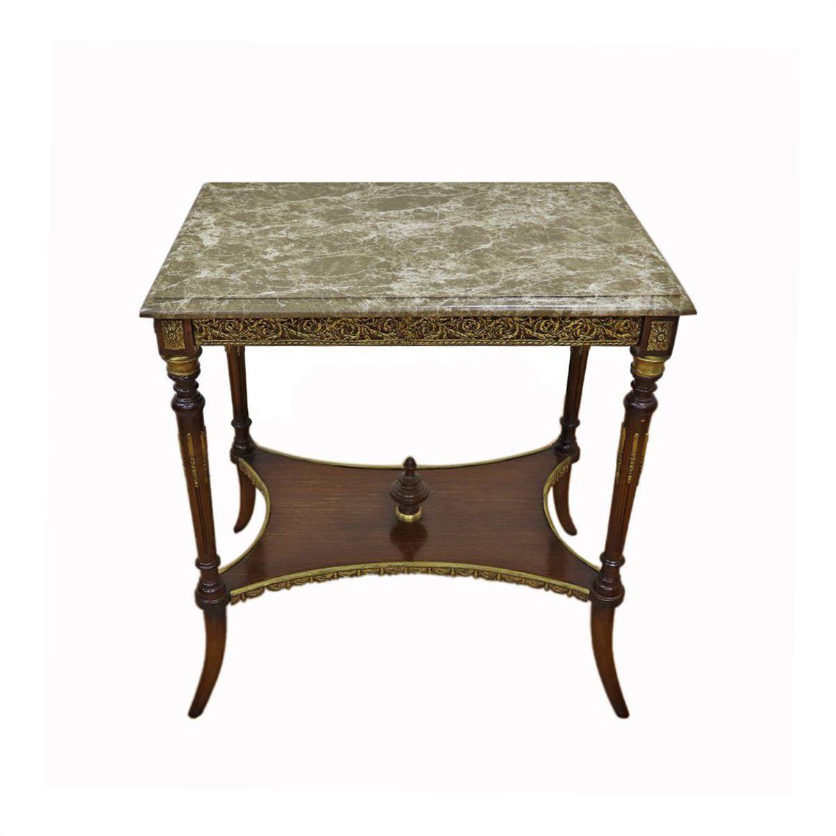 Antiqium Ürün  MERMER ZEMİNLİ SEHPA TAKIMI