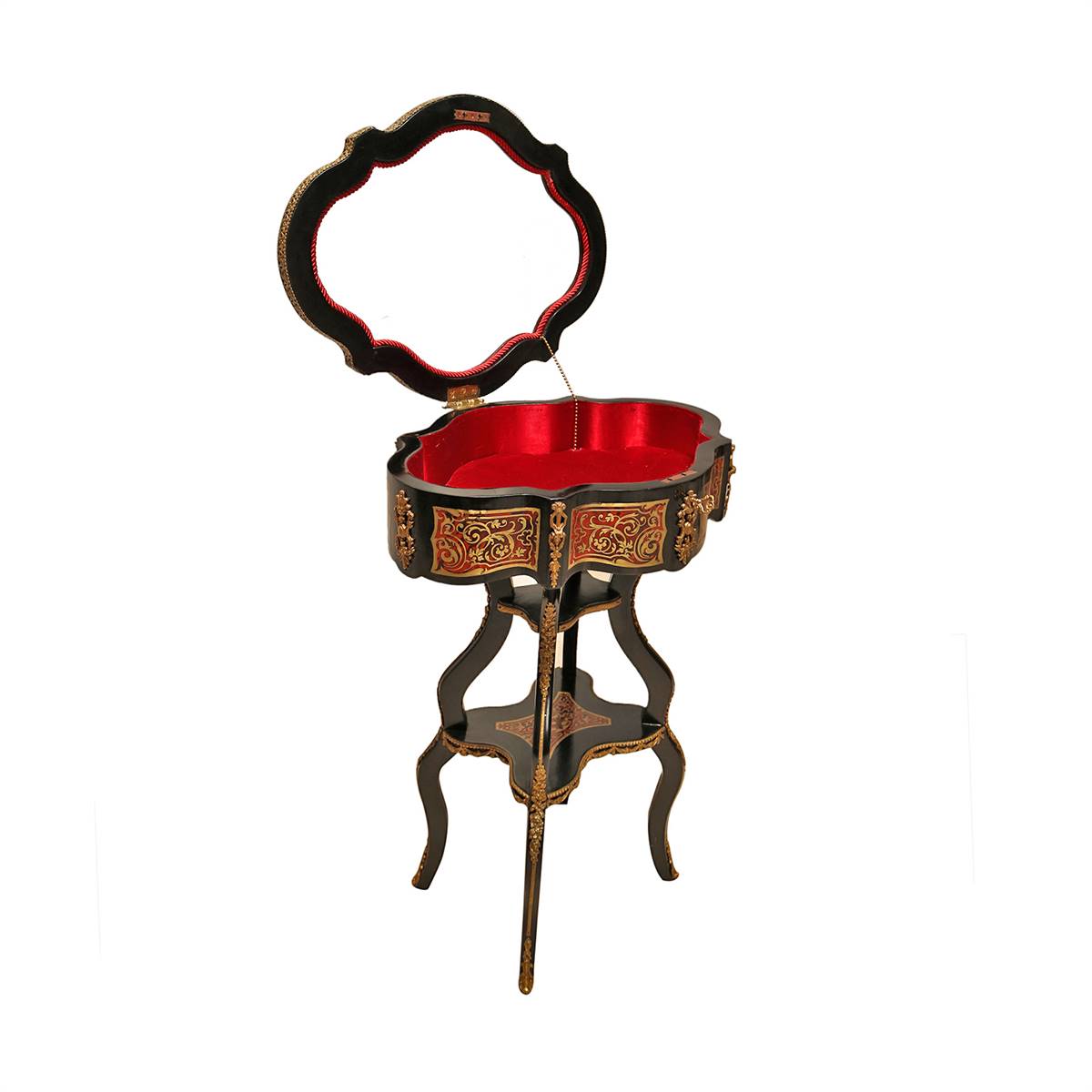 Antiqium Ürün  BOULLE TEŞHİR SEHPASI