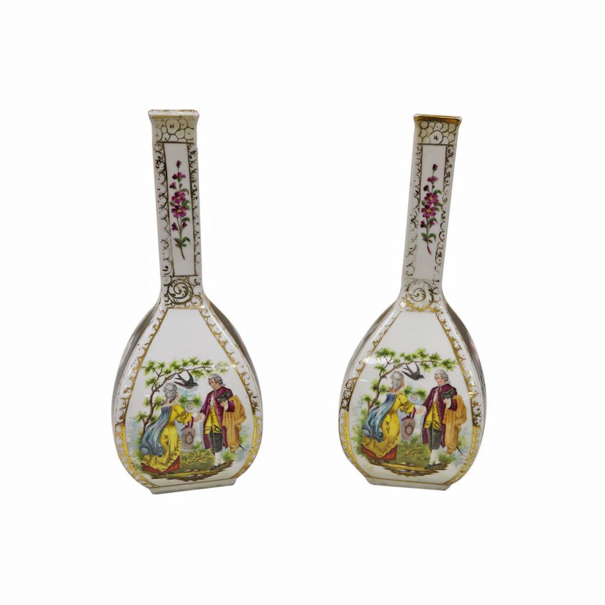 Antiqium Ürün  ORİJİNAL DAMGALI PORSELEN ÇİFT VAZO