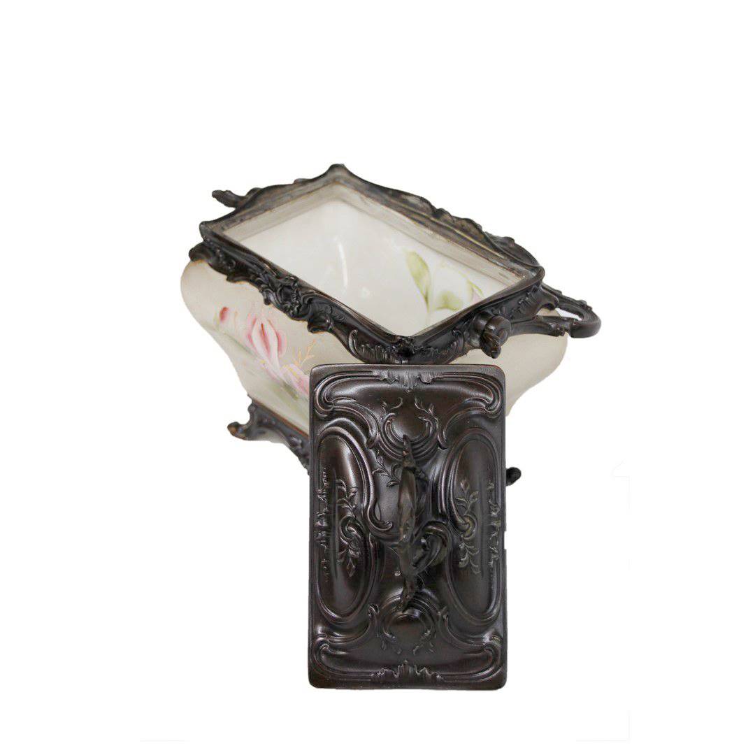 Antiqium Ürün  CAM BRONZ DETAYLI JARDİNYER