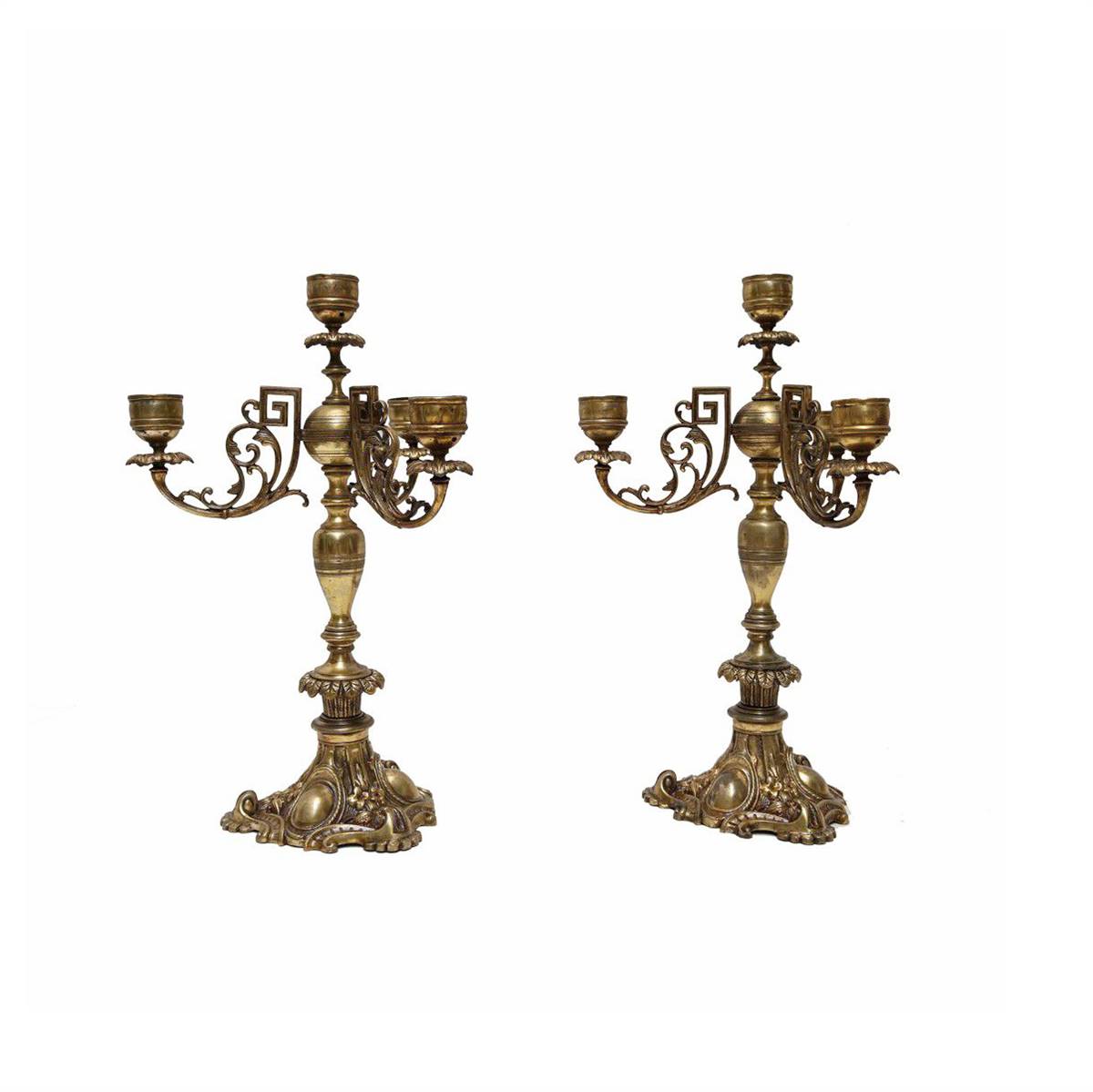 Antiqium Ürün  İKİZ BRONZ ŞAMDAN