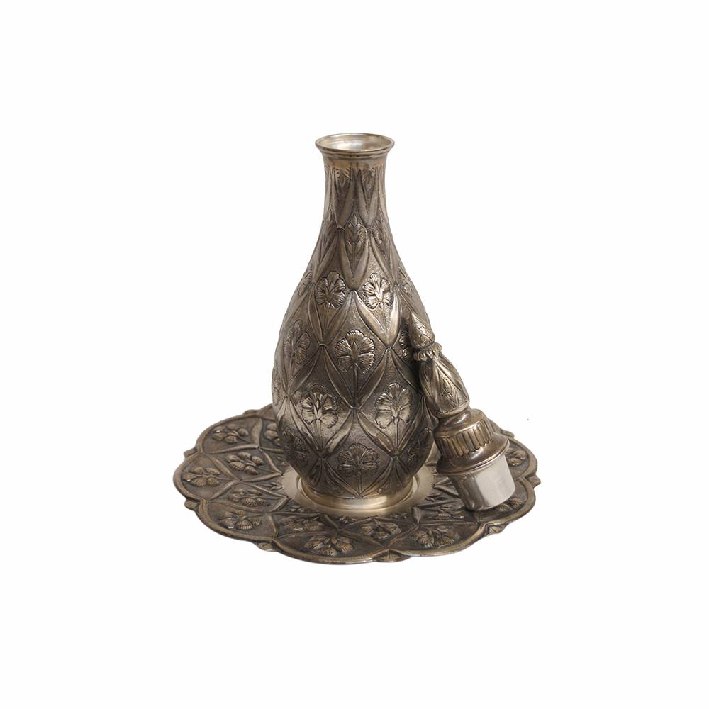 Antiqium Ürün  GÜMÜŞ TEPSİLİ SÜRAHİ