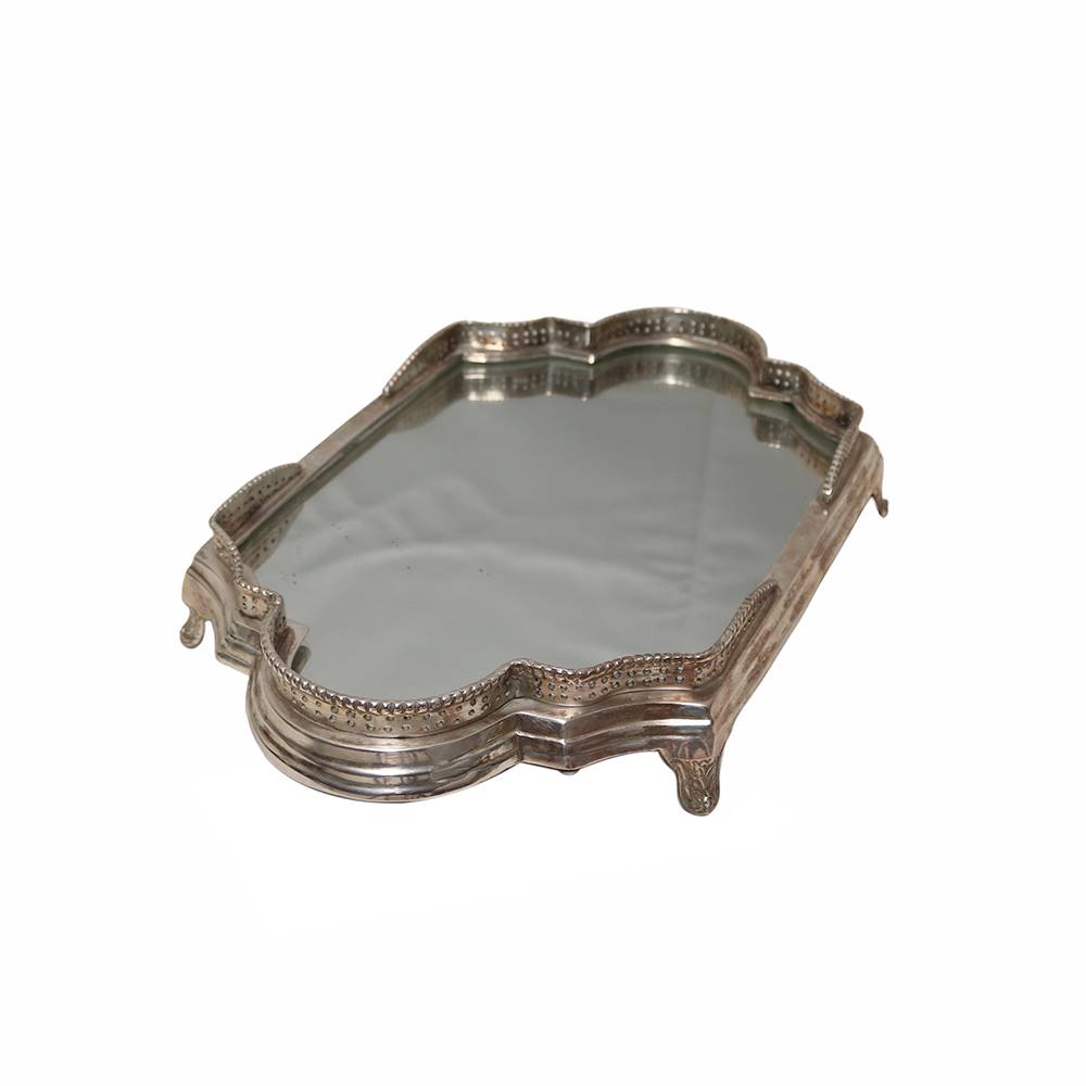 Antiqium Ürün  AYNALI GÜMÜŞ TEPSİ