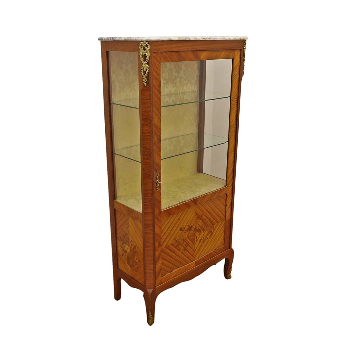 Antiqium Ürün  MARKÜTERİLİ, KINGWOOD VİTRİN