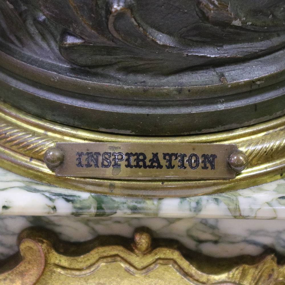 Antiqium Ürün  INSPIRATION BRONZ SAAT VE ŞAMDAN TAKIMI