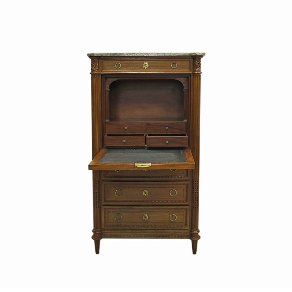 Antiqium Ürün  LOUIS XVI. STİLİ SEKRETERYALI DOLAP