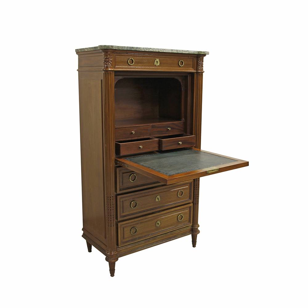 Antiqium Ürün  LOUIS XVI. STİLİ SEKRETERYALI DOLAP