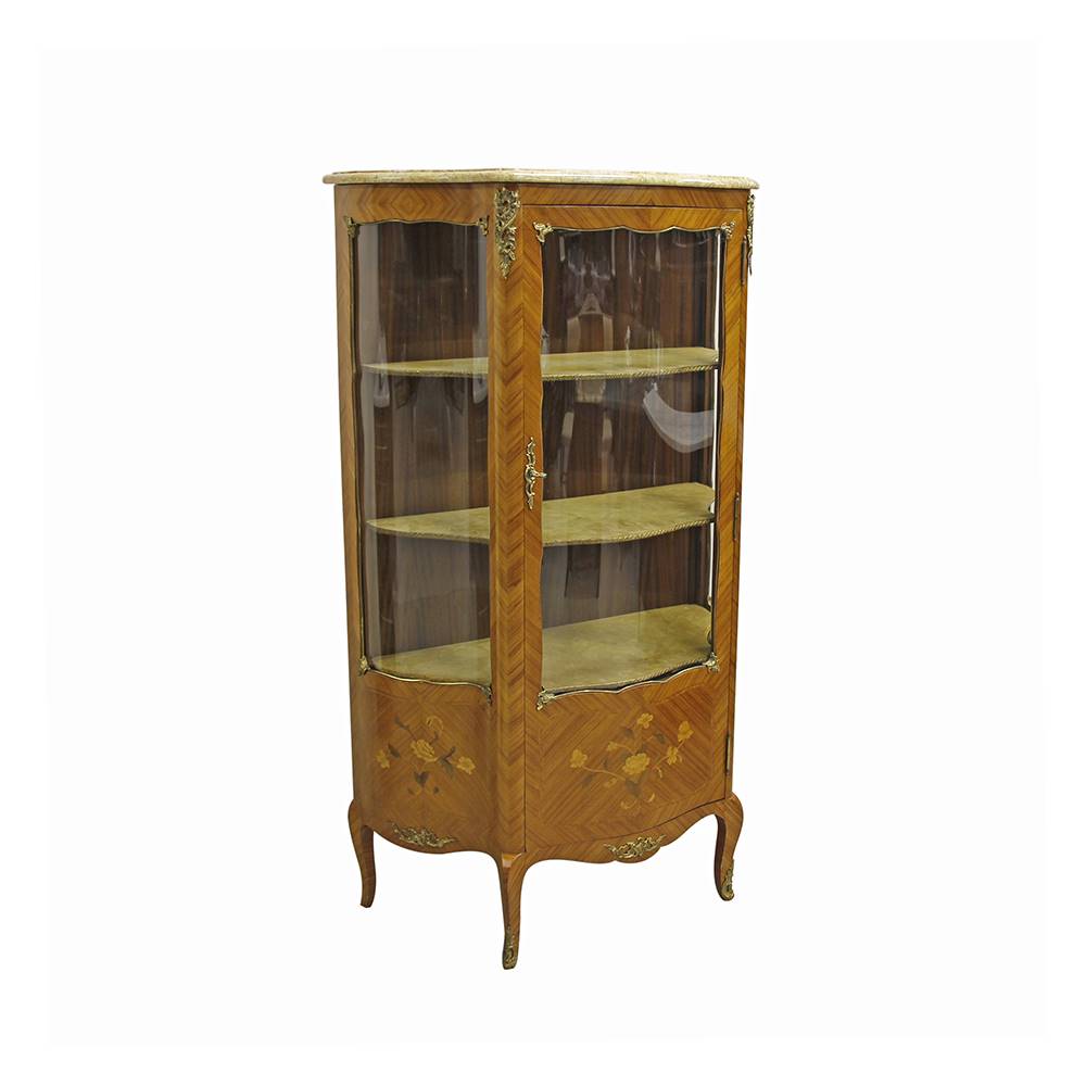 Antiqium Ürün  MARKÜTERİLİ, KINGWOOD VİTRİN