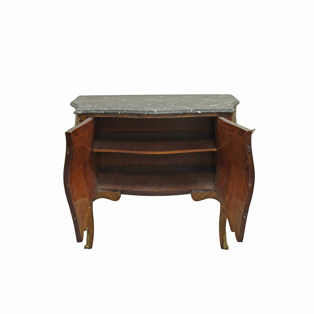 Antiqium Ürün  MARKÜTERİLİ VE MERMER ZEMİNLİ AHŞAP ŞİFONYER