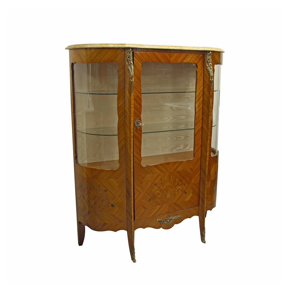 Antiqium Ürün  KINGWOOD, MARKÜTERİLİ VİTRİN