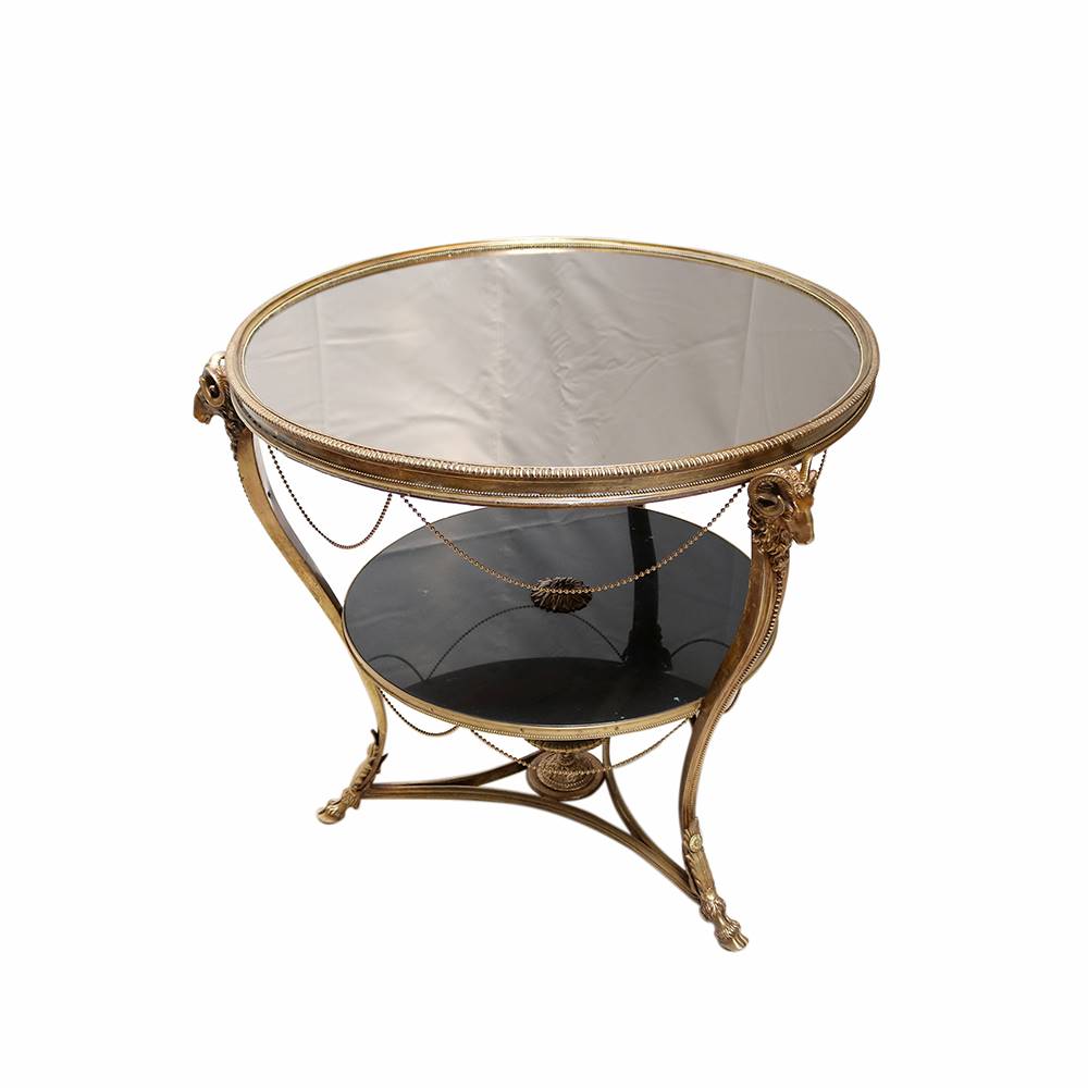 Antiqium Ürün  KEÇİ FİGÜRLÜ CAM SEHPA