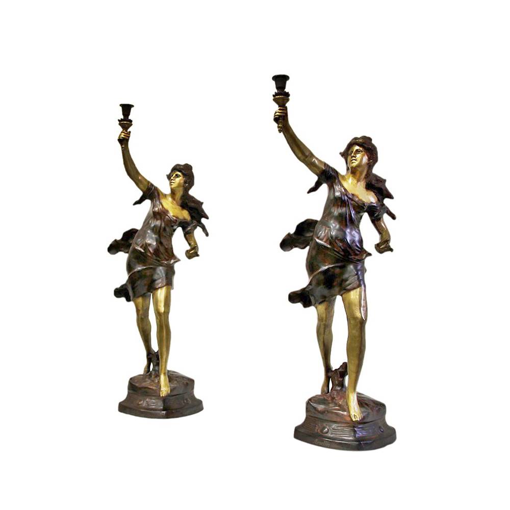 Antiqium Ürün  ARODIN İKİZ KADIN BRONZ HEYKEL