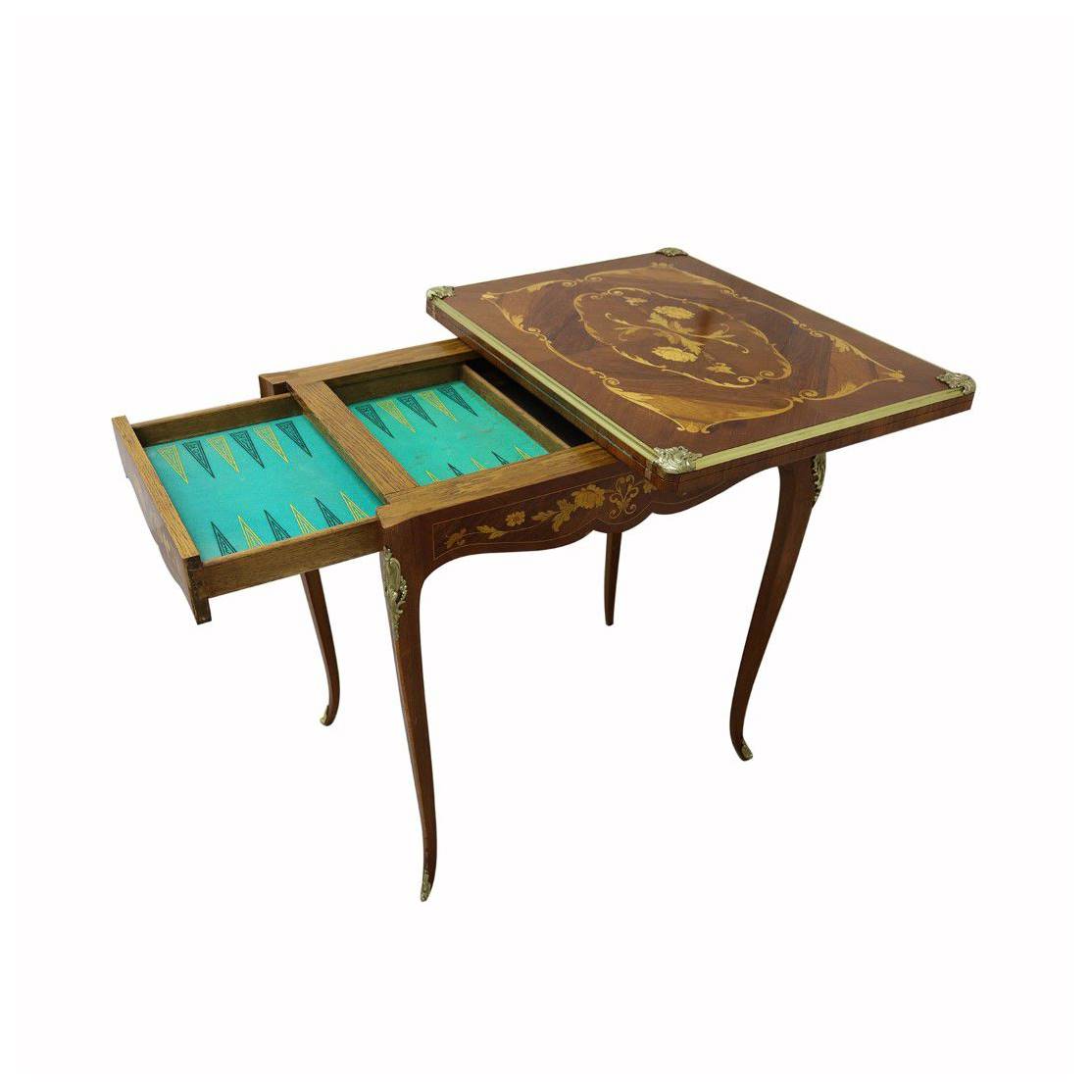 Antiqium Ürün  LOUIS XVI. MARKÜTERİLİ OYUN MASASI