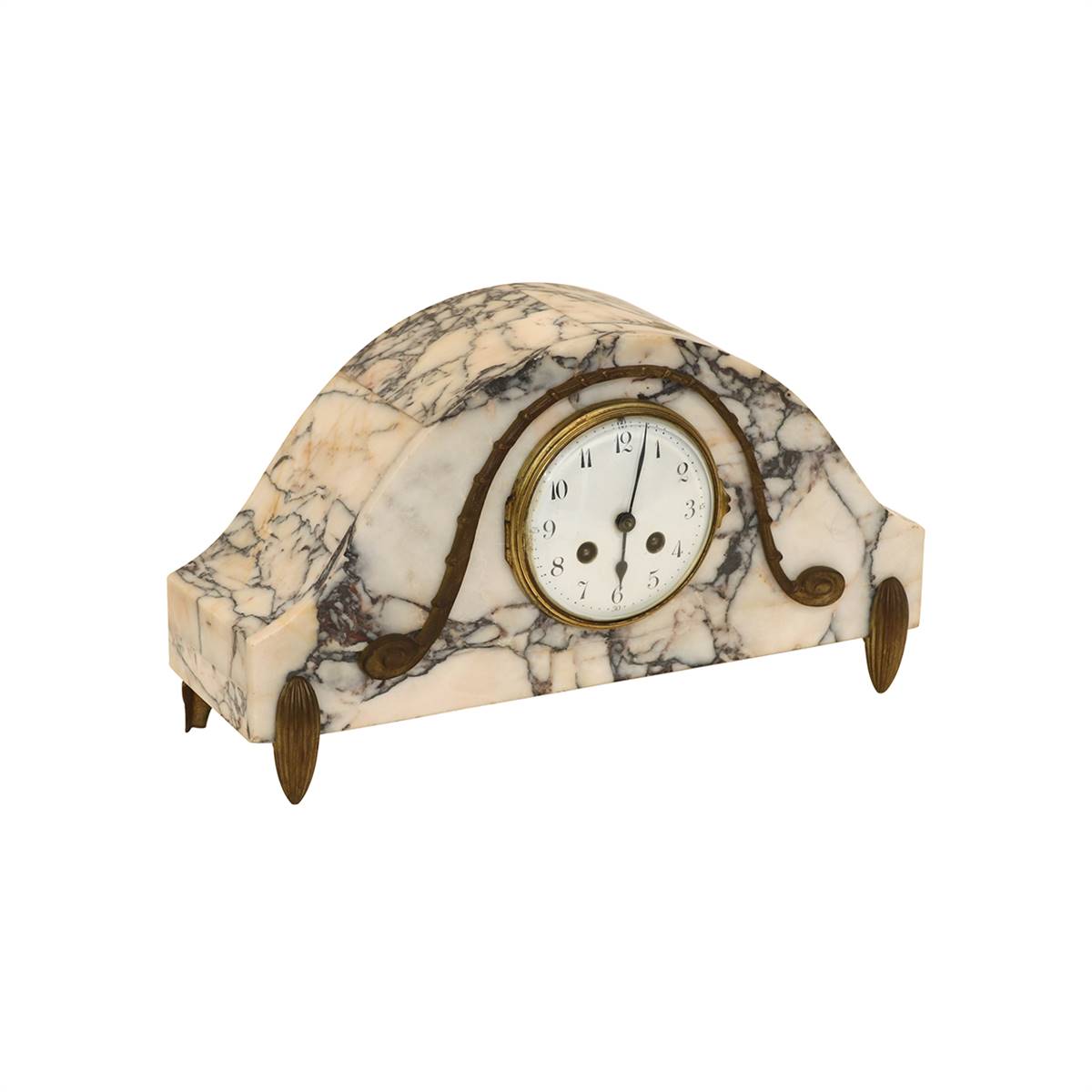 Antiqium Ürün  MERMER SAAT VE İKİZ OBJE